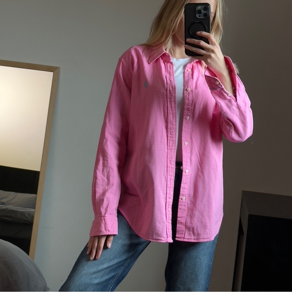 Ralph Lauren Vibrant Pink Casual Shirt, size:L, 100% cotton - Picture 3 of 17